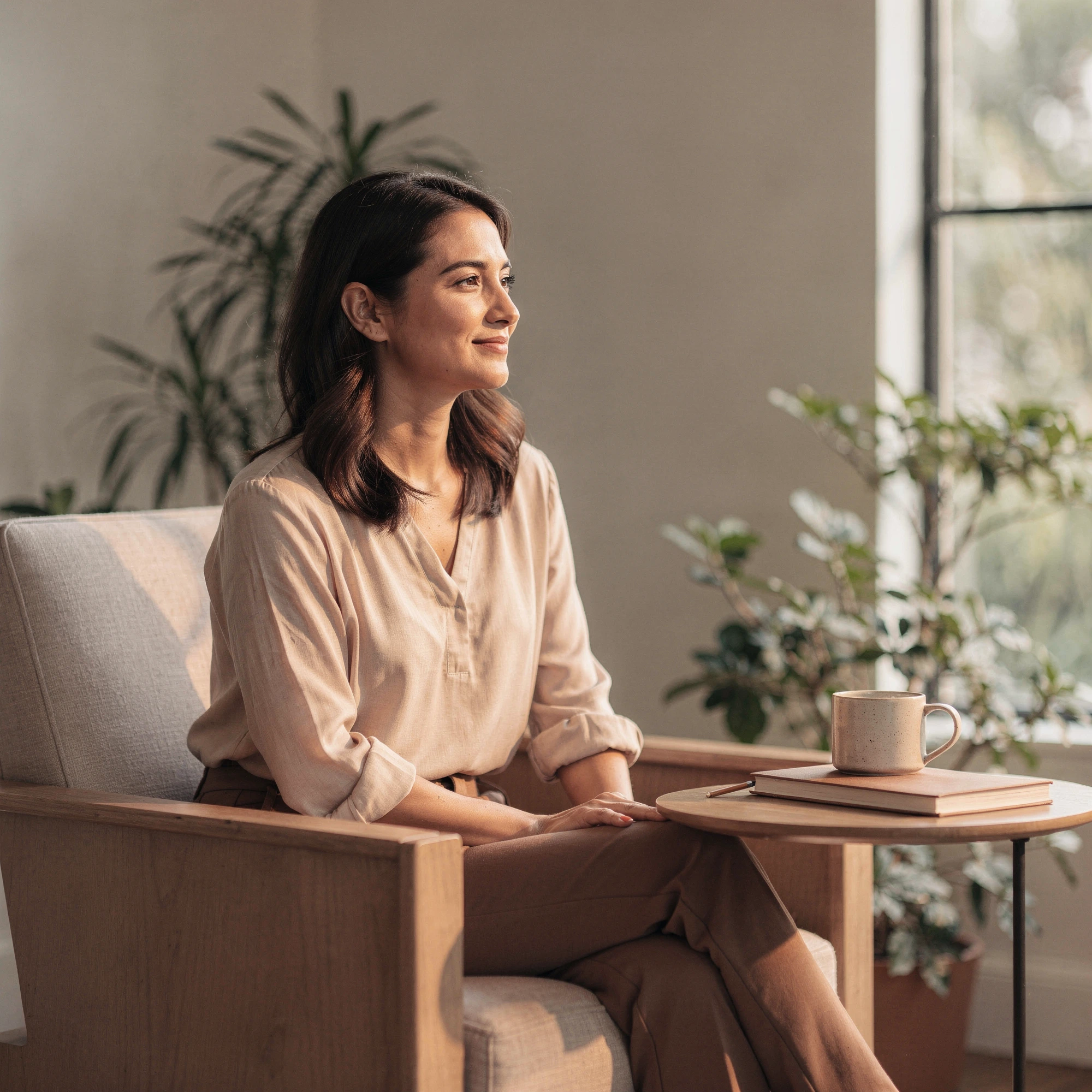 Psychiatrist in Tarzana, CA – therapy session in a calm counseling office at Uriel Behavioral Wellness